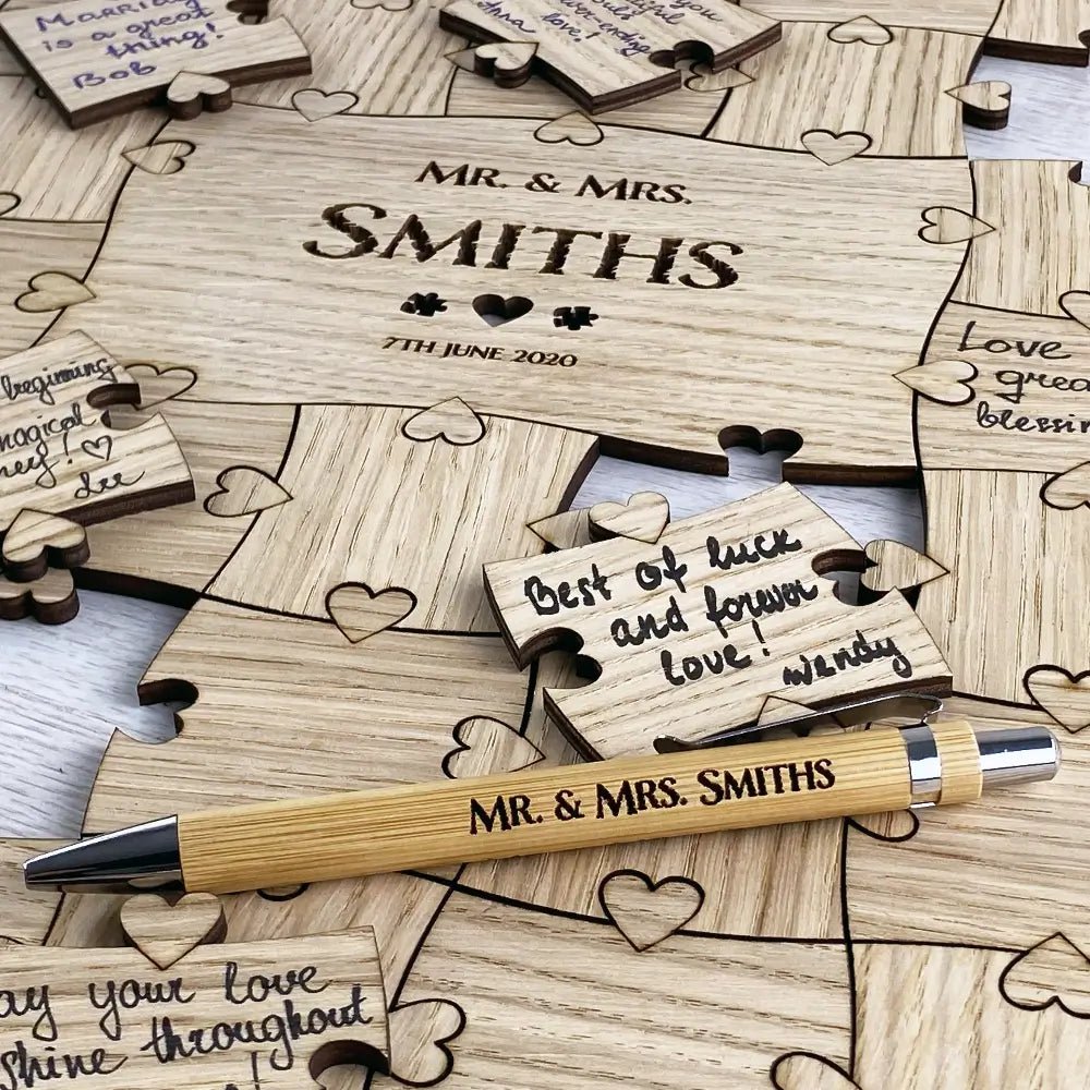 Wedding Guest Book Puzzle - Unique Guest Book Alternative - PuzzlesPrint