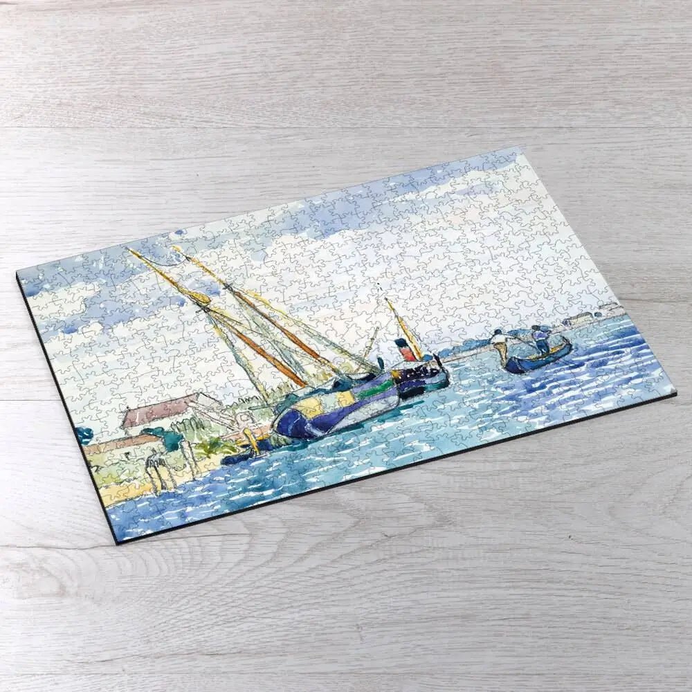 Marine Scene (Boats near Venice) Puzzle - PuzzlesPrint