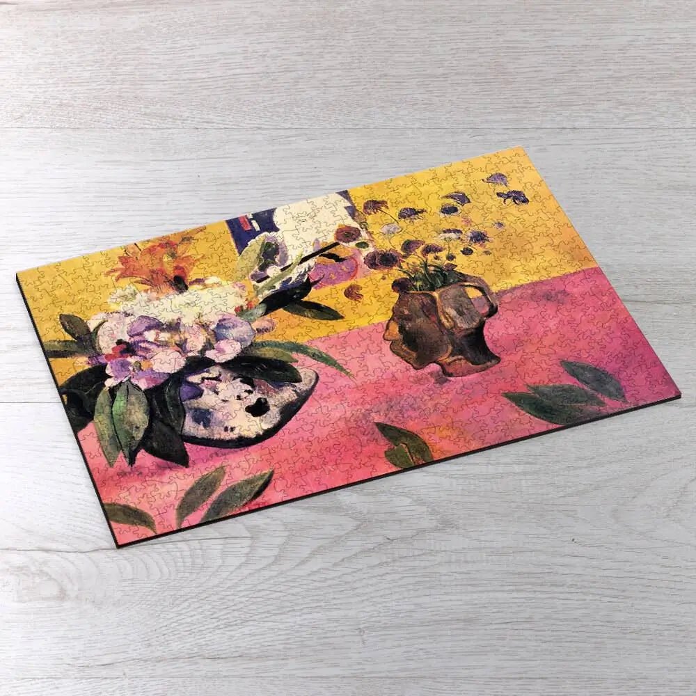 Still Life with Head - Shaped Vase and Japanese Woodcut Puzzle - PuzzlesPrint