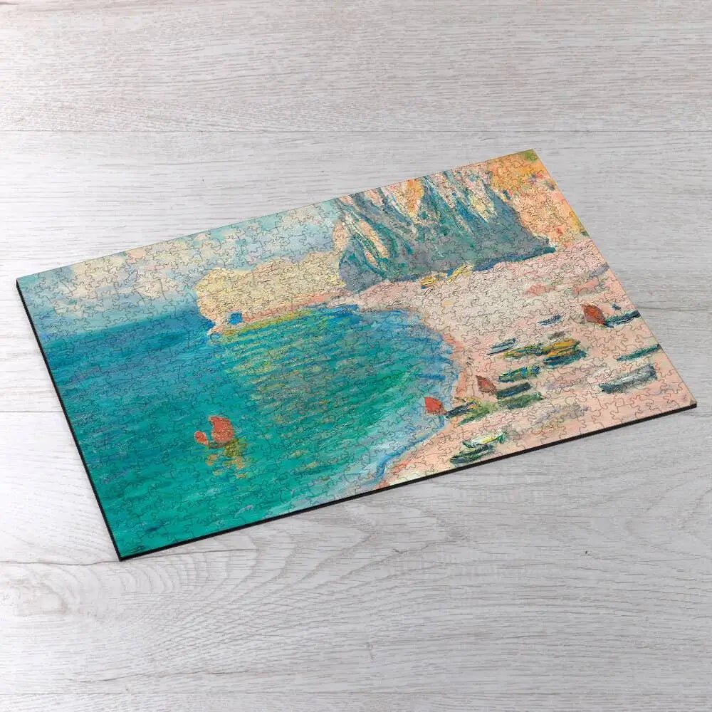 The Beach and the Falaise d'Amont Puzzle - PuzzlesPrint