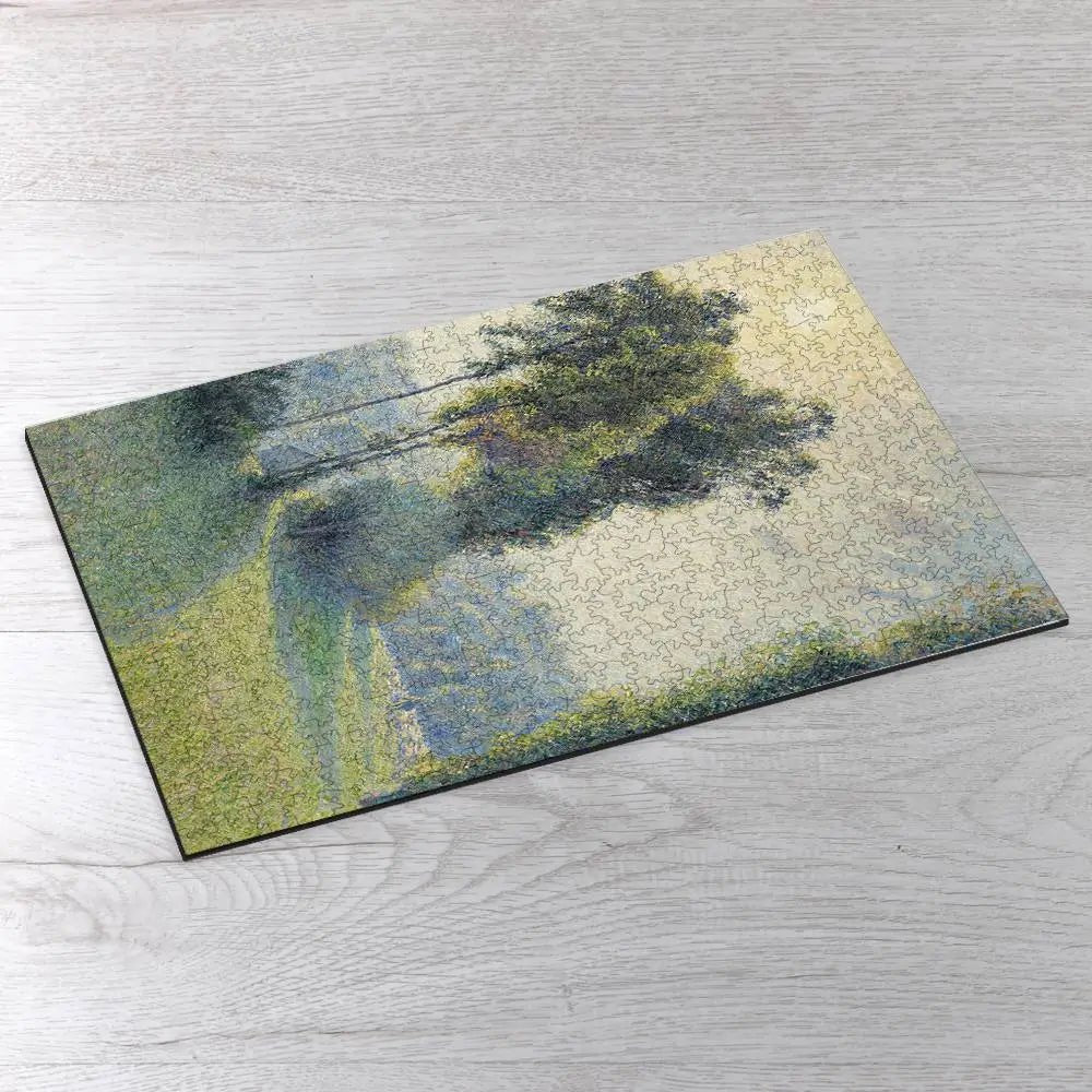 Landscape at Saint - Charles, Near Gisors, Sunset Puzzle - PuzzlesPrint