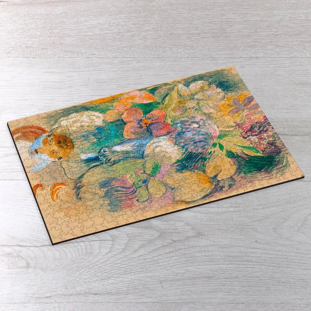 Still Life with Cat Puzzle - PuzzlesPrint