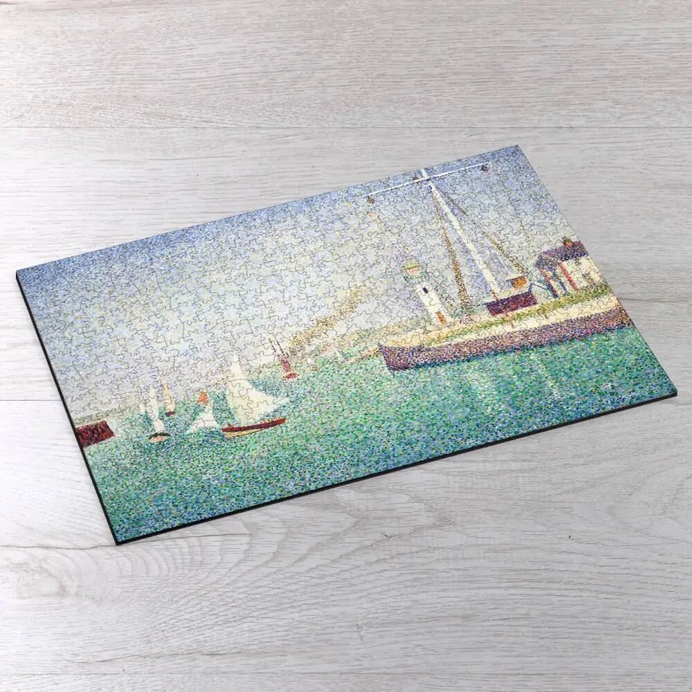 Entrance of The Port of Honfleur Puzzle - PuzzlesPrint