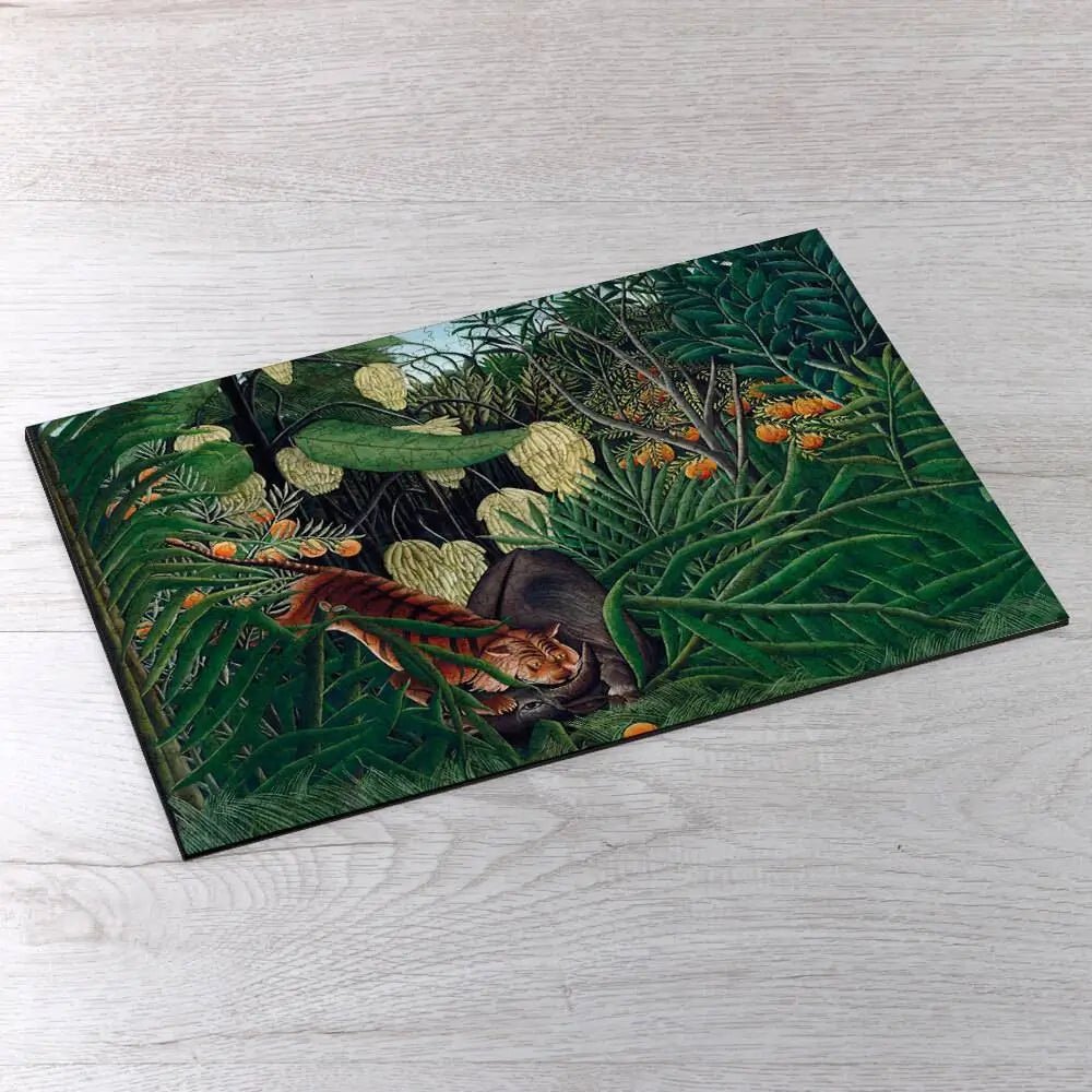 Fight between a Tiger and a Buffalo Puzzle - PuzzlesPrint