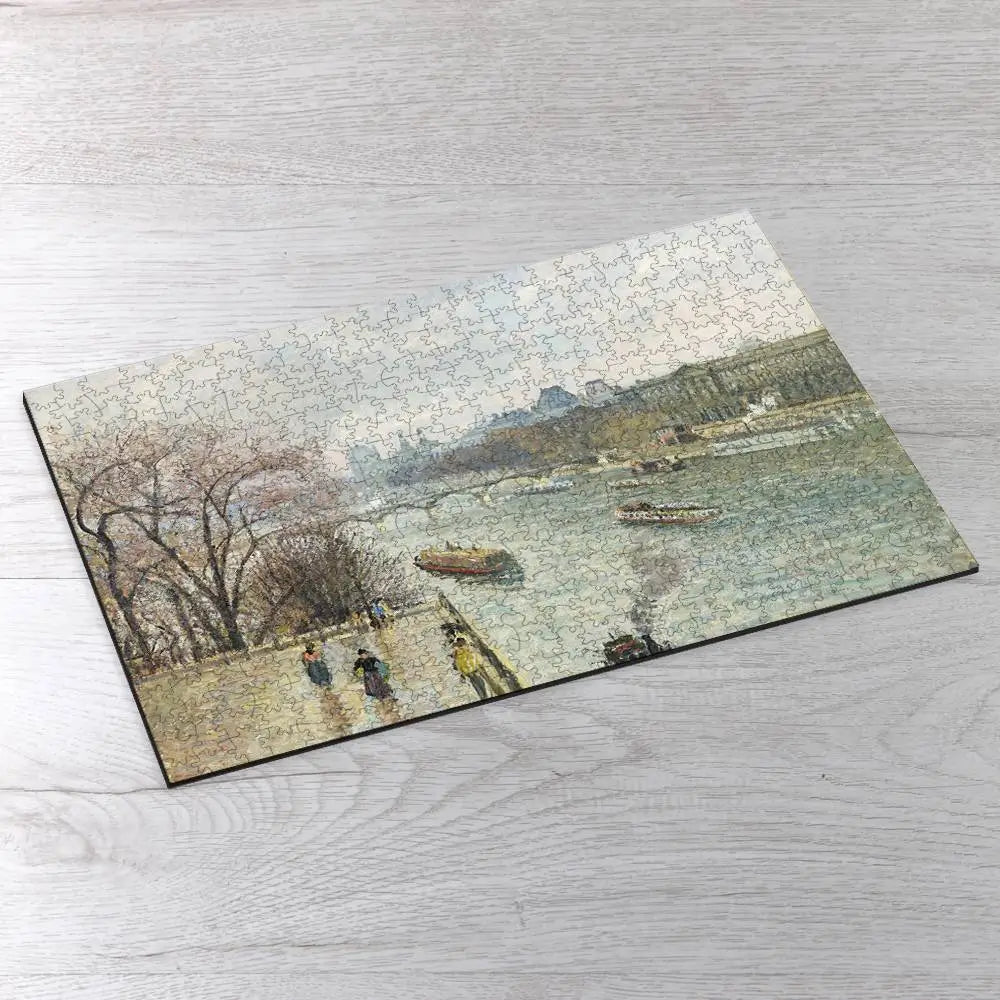 The Louvre, Afternoon, Rainy Weather Puzzle - PuzzlesPrint