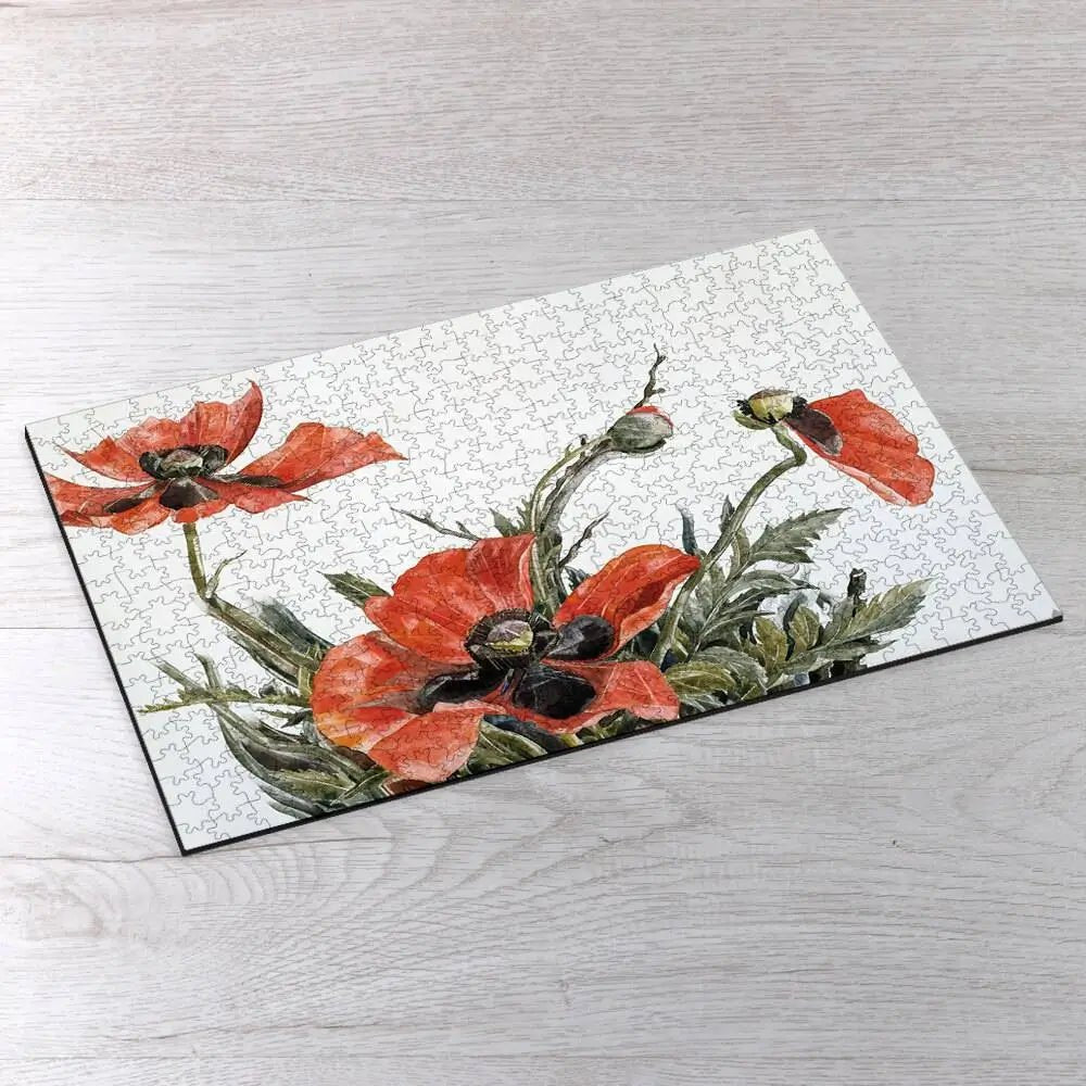 Red Poppies Puzzle - PuzzlesPrint