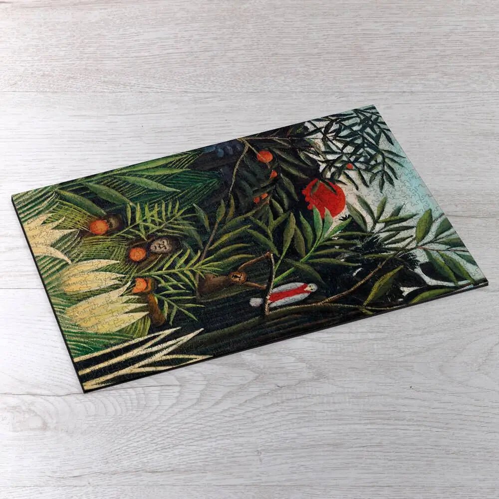 Monkeys and Parrot in the Virgin Forest Puzzle - PuzzlesPrint