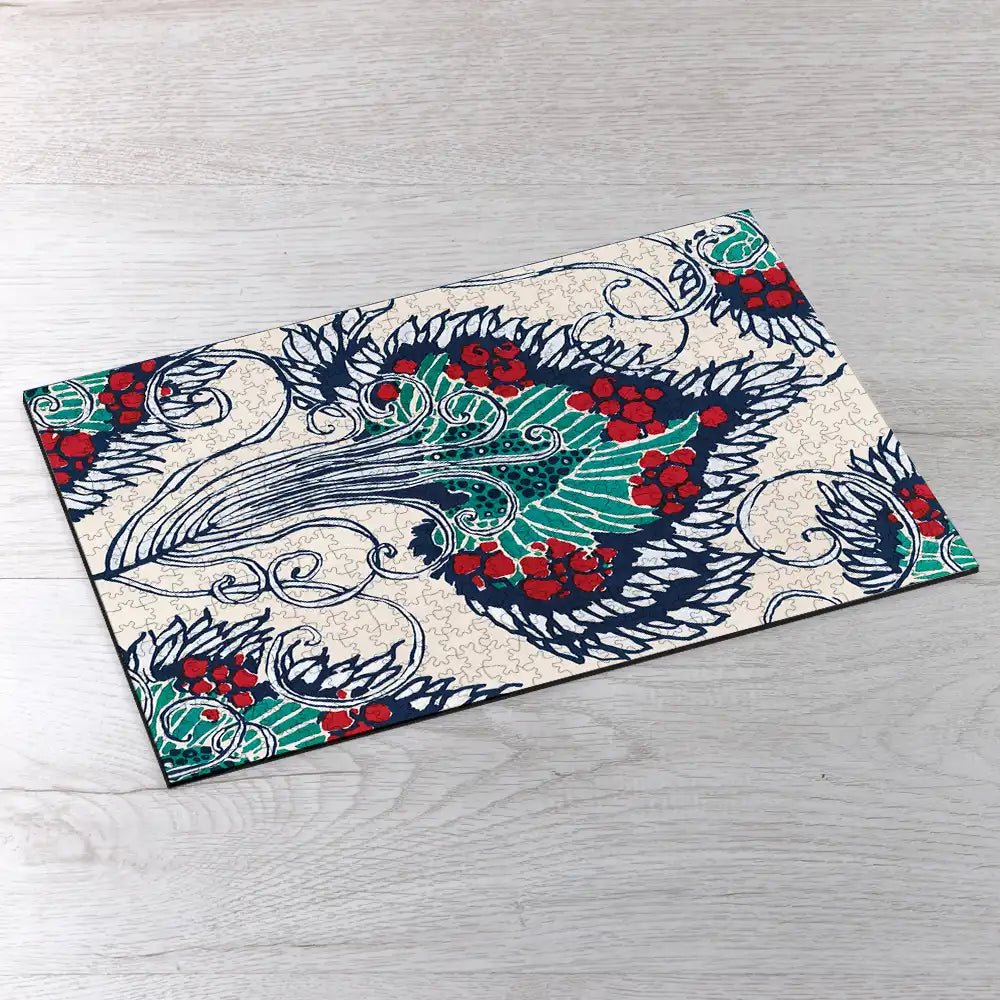 Botanical Pochoir Pattern Puzzle - PuzzlesPrint