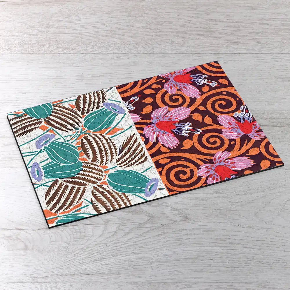 Vintage Flower Patterns Puzzle - PuzzlesPrint