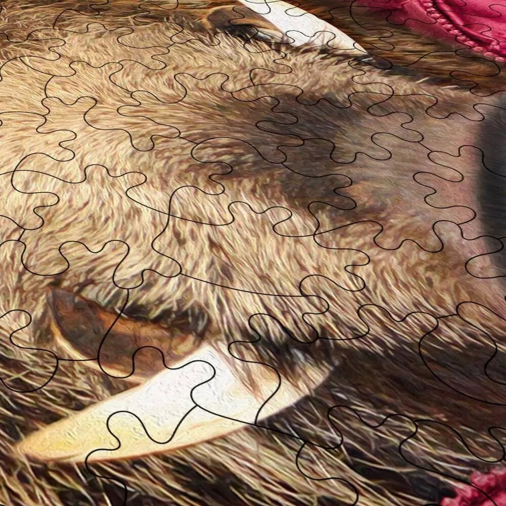 Wild Boar Puzzle - PuzzlesPrint