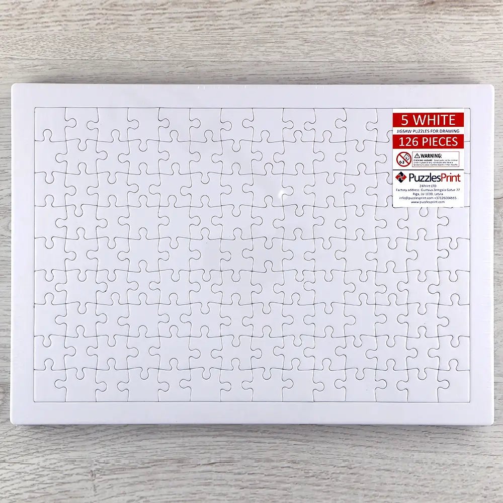 Blank Puzzle - Ideal For Drawing or Painting - PuzzlesPrint