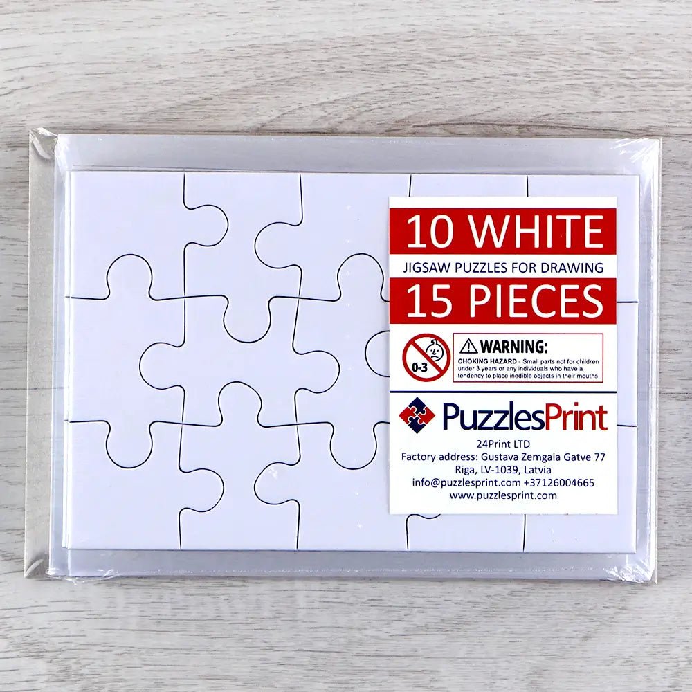 Blank Puzzle - Ideal For Drawing or Painting - PuzzlesPrint