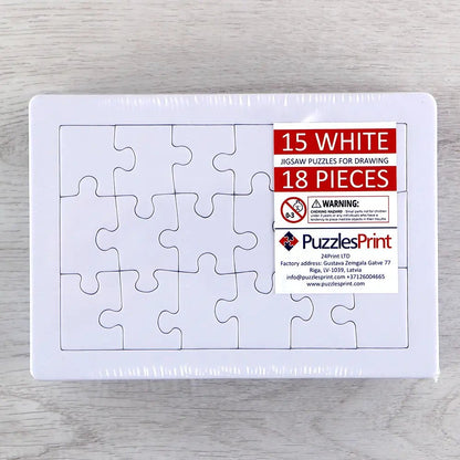 Blank Puzzle - Ideal For Drawing or Painting - PuzzlesPrint