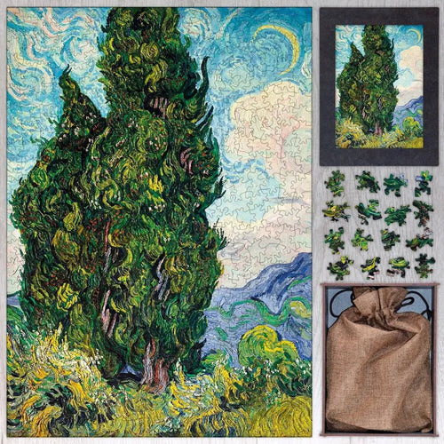 Cypresses Puzzle - PuzzlesPrint