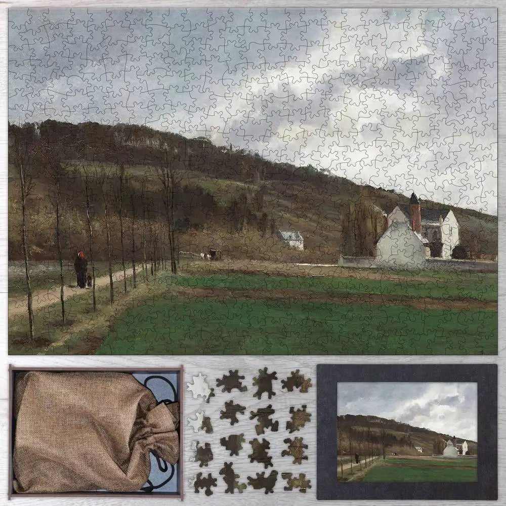 The Banks of the Marne in Winter Puzzle - PuzzlesPrint