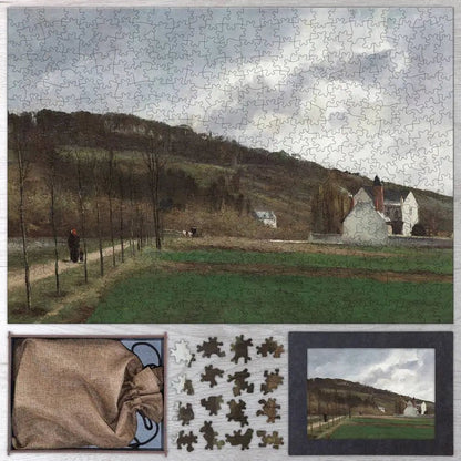 The Banks of the Marne in Winter Puzzle - PuzzlesPrint