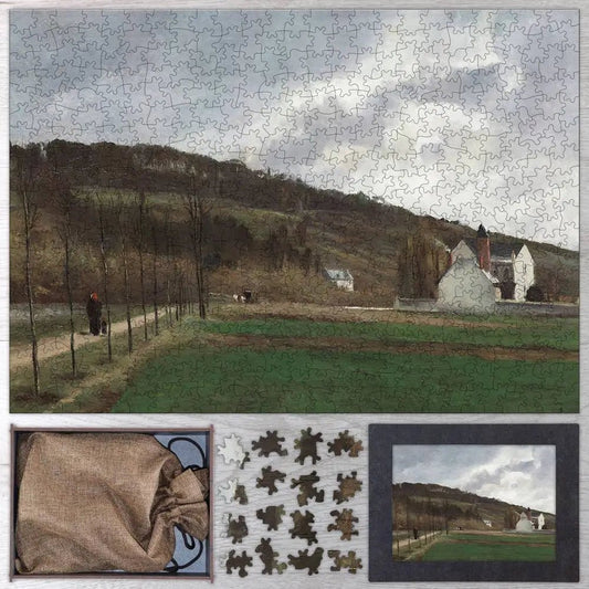 The Banks of the Marne in Winter Puzzle - PuzzlesPrint
