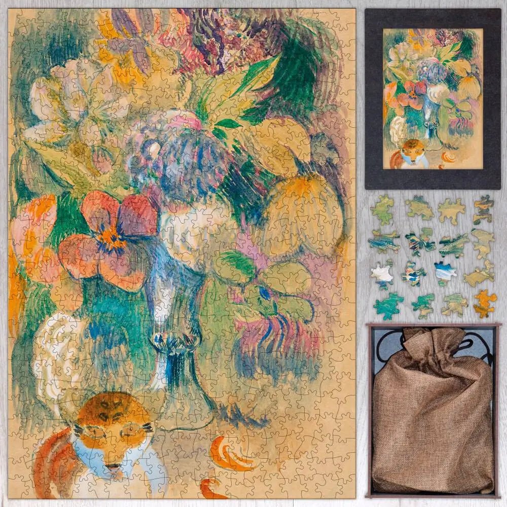 Still Life with Cat Puzzle - PuzzlesPrint