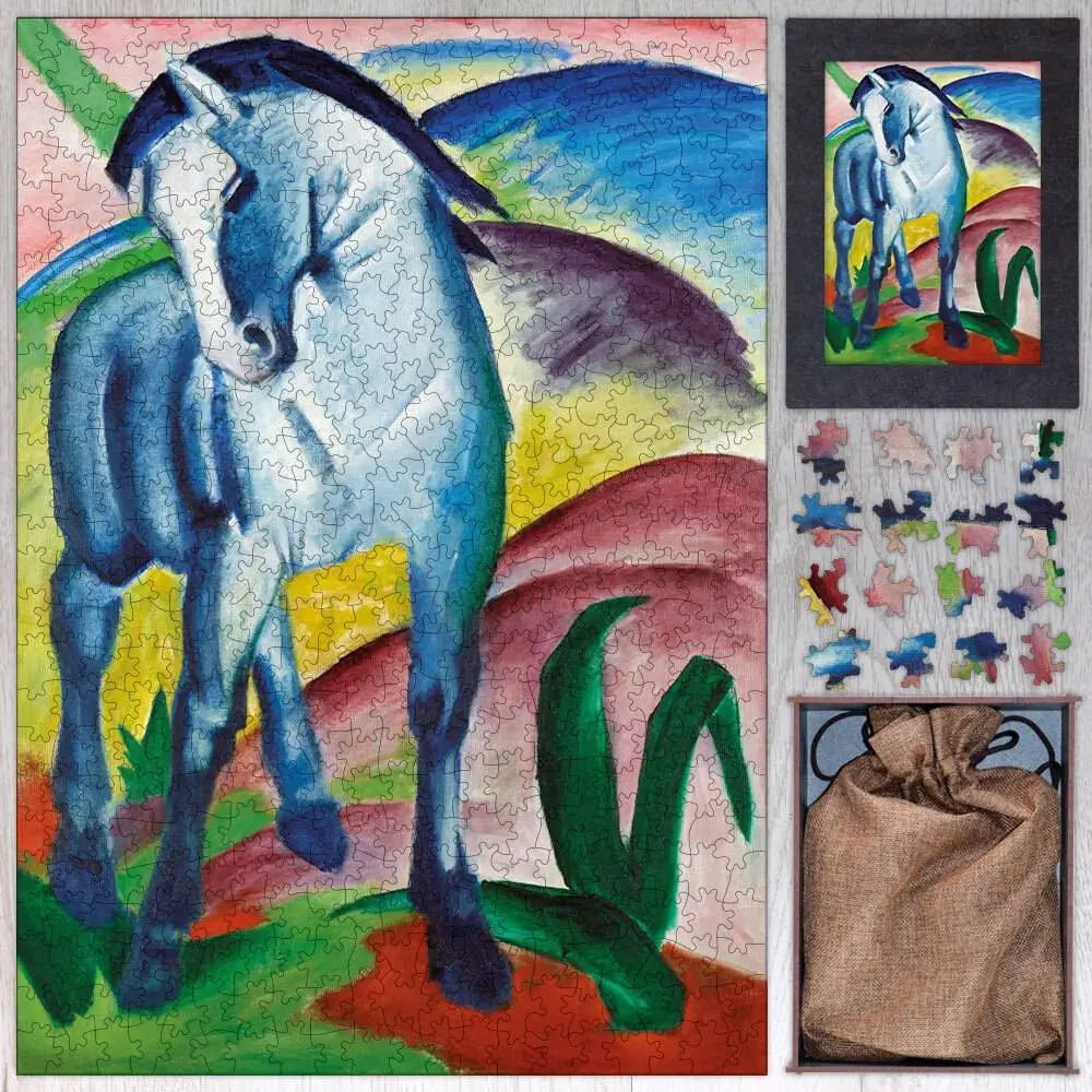 Blue Horse I Puzzle - PuzzlesPrint