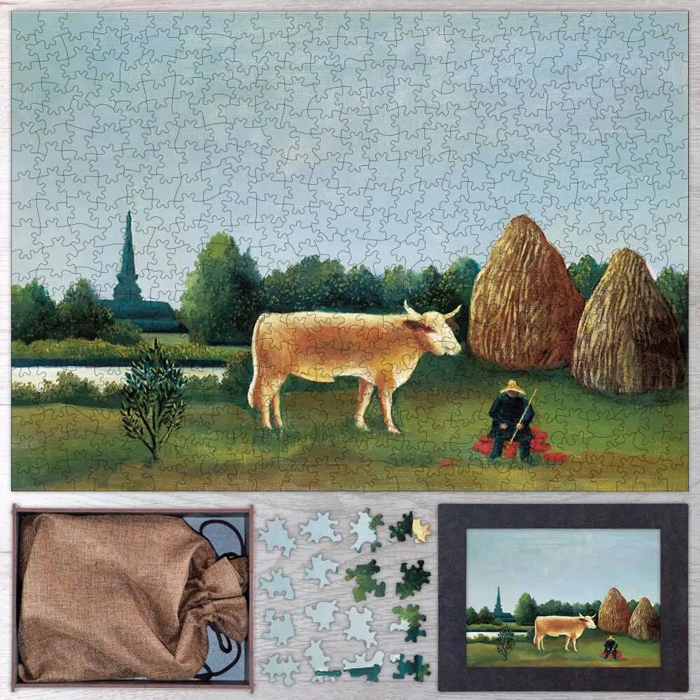 Scene in Bagneux on the Outskirts of Paris Puzzle - PuzzlesPrint