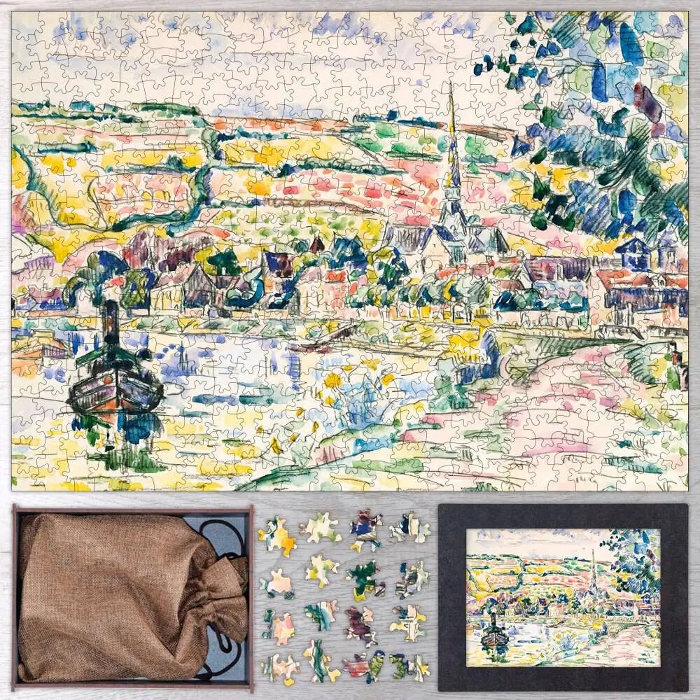 Petit Andely - The River Bank Puzzle - PuzzlesPrint