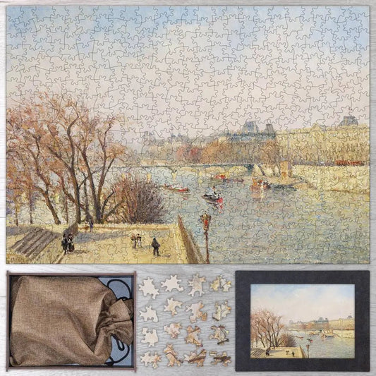 The Louvre, Morning, Sunlight Puzzle - PuzzlesPrint