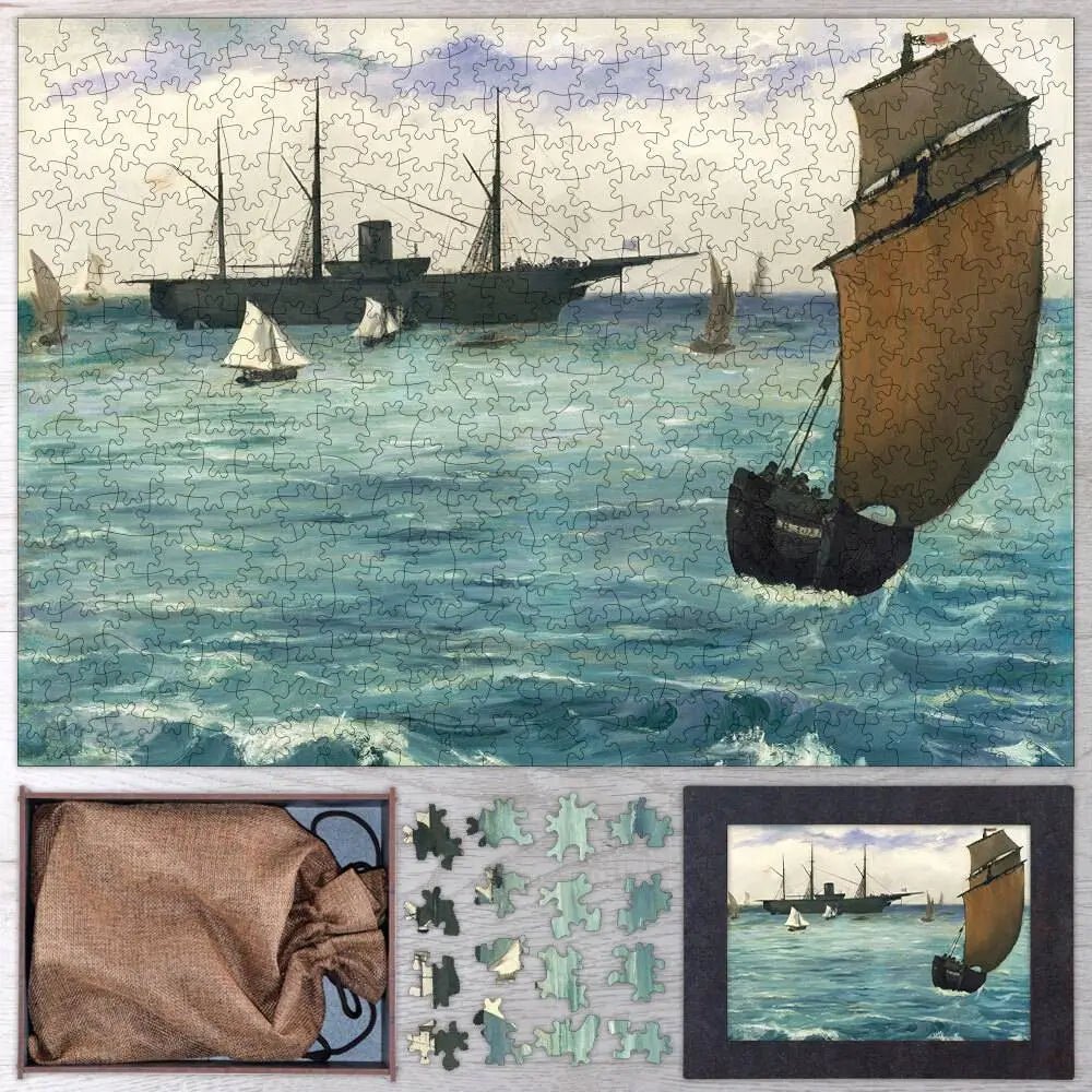 The Kearsarge at Boulogne Puzzle - PuzzlesPrint