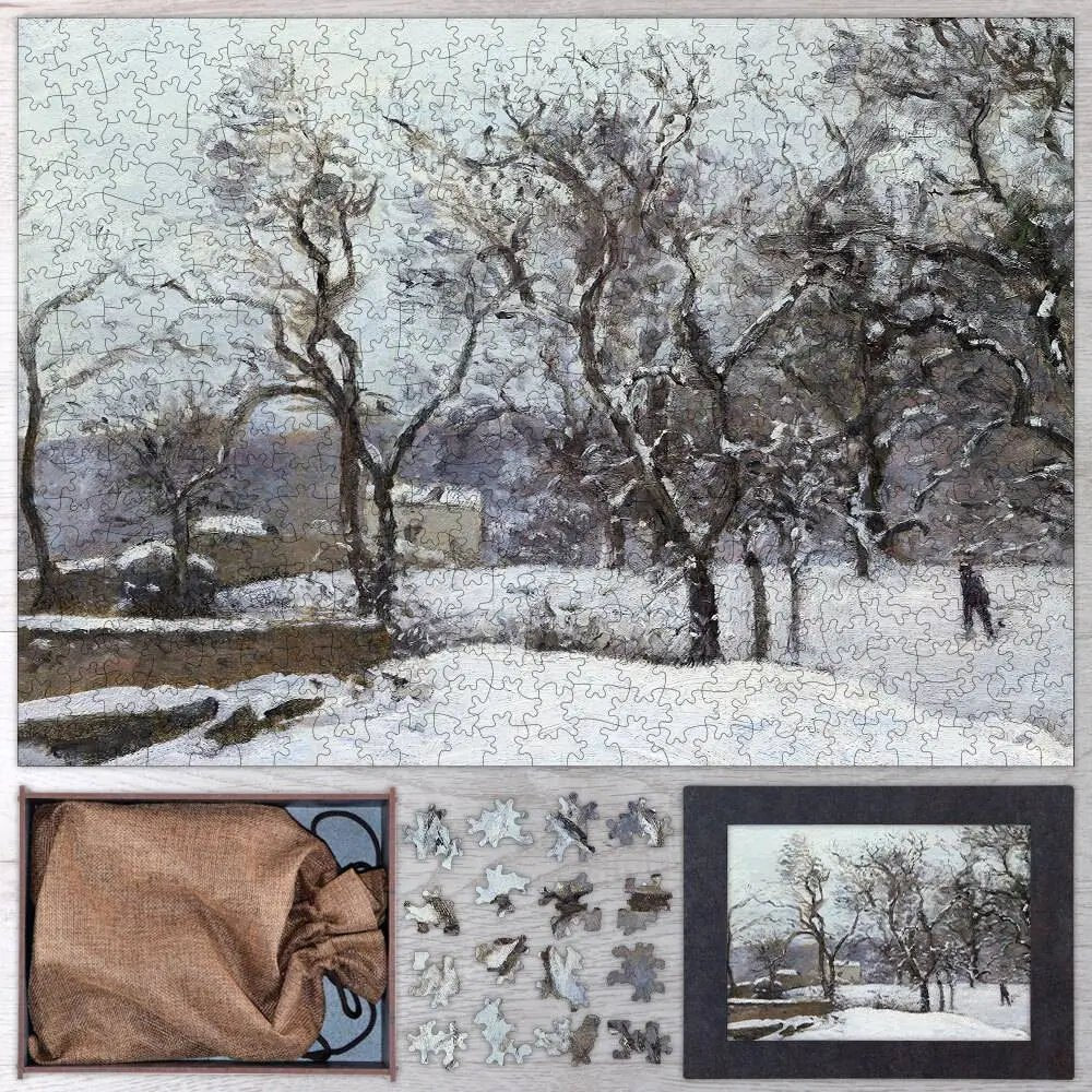 Snow at Louveciennes Puzzle - PuzzlesPrint