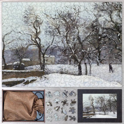 Snow at Louveciennes Puzzle - PuzzlesPrint