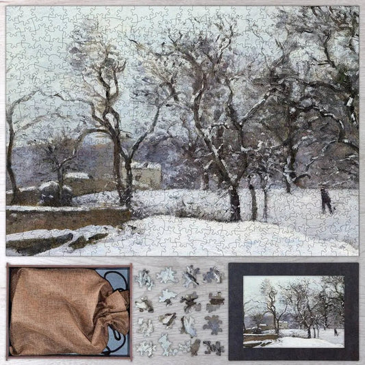 Snow at Louveciennes Puzzle - PuzzlesPrint