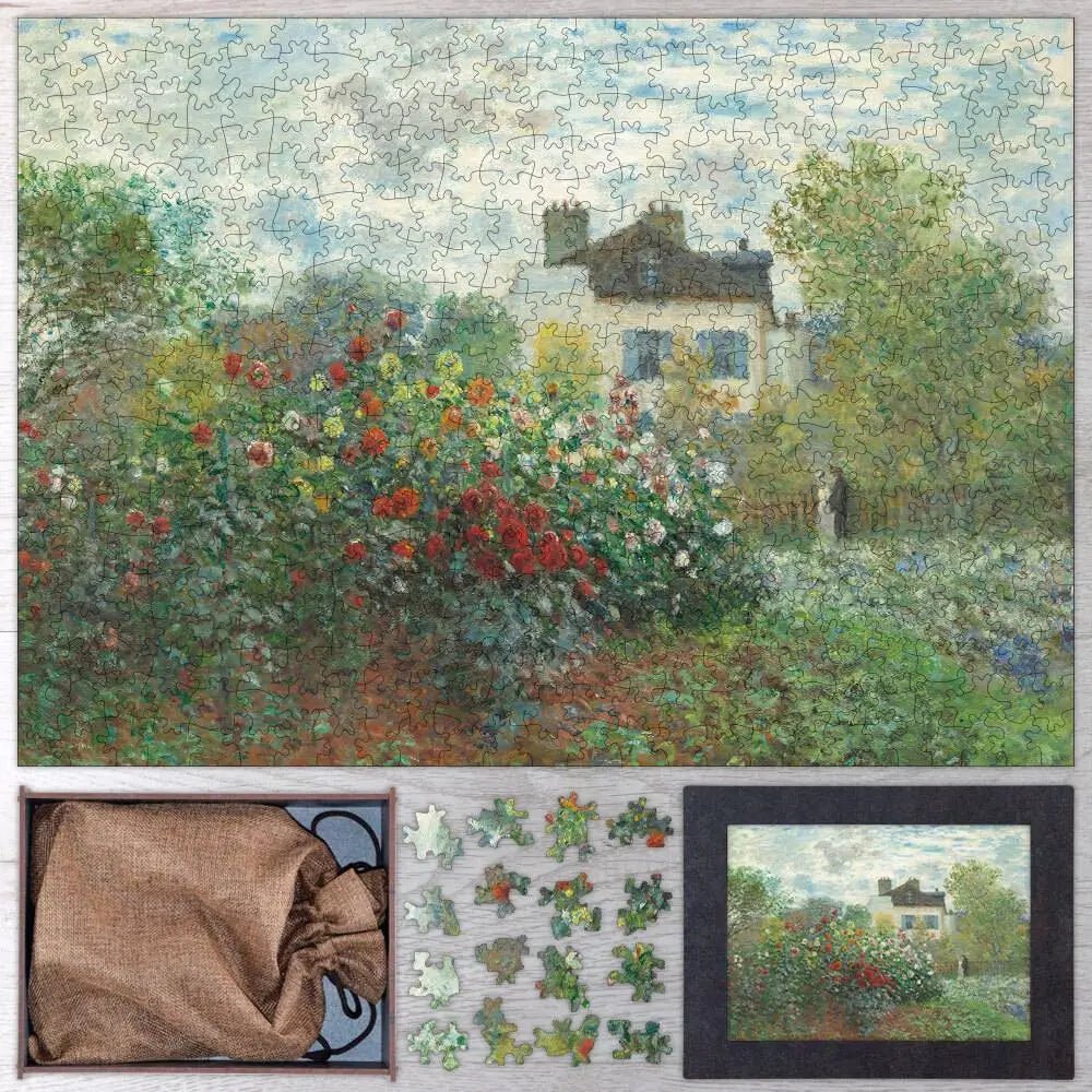 The Garden of Monet at Argenteuil Puzzle - PuzzlesPrint