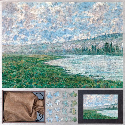 The Seine at Vétheuil Puzzle - PuzzlesPrint