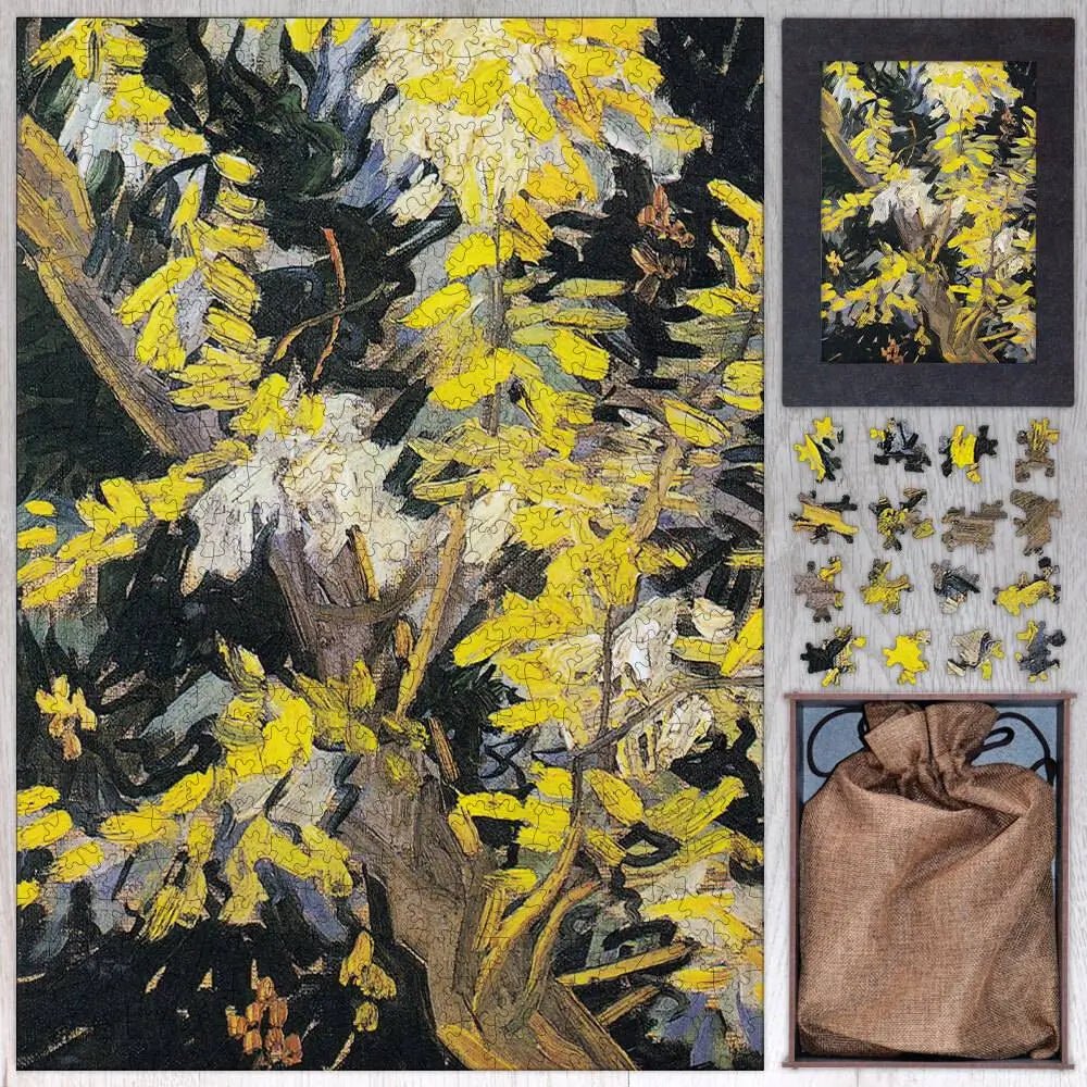 Blossoming Acacia Branches Puzzle - PuzzlesPrint