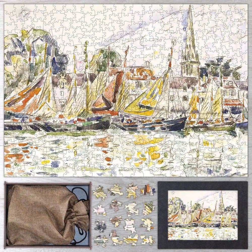 Le Pouliguen, Fishing Boats Puzzle - PuzzlesPrint