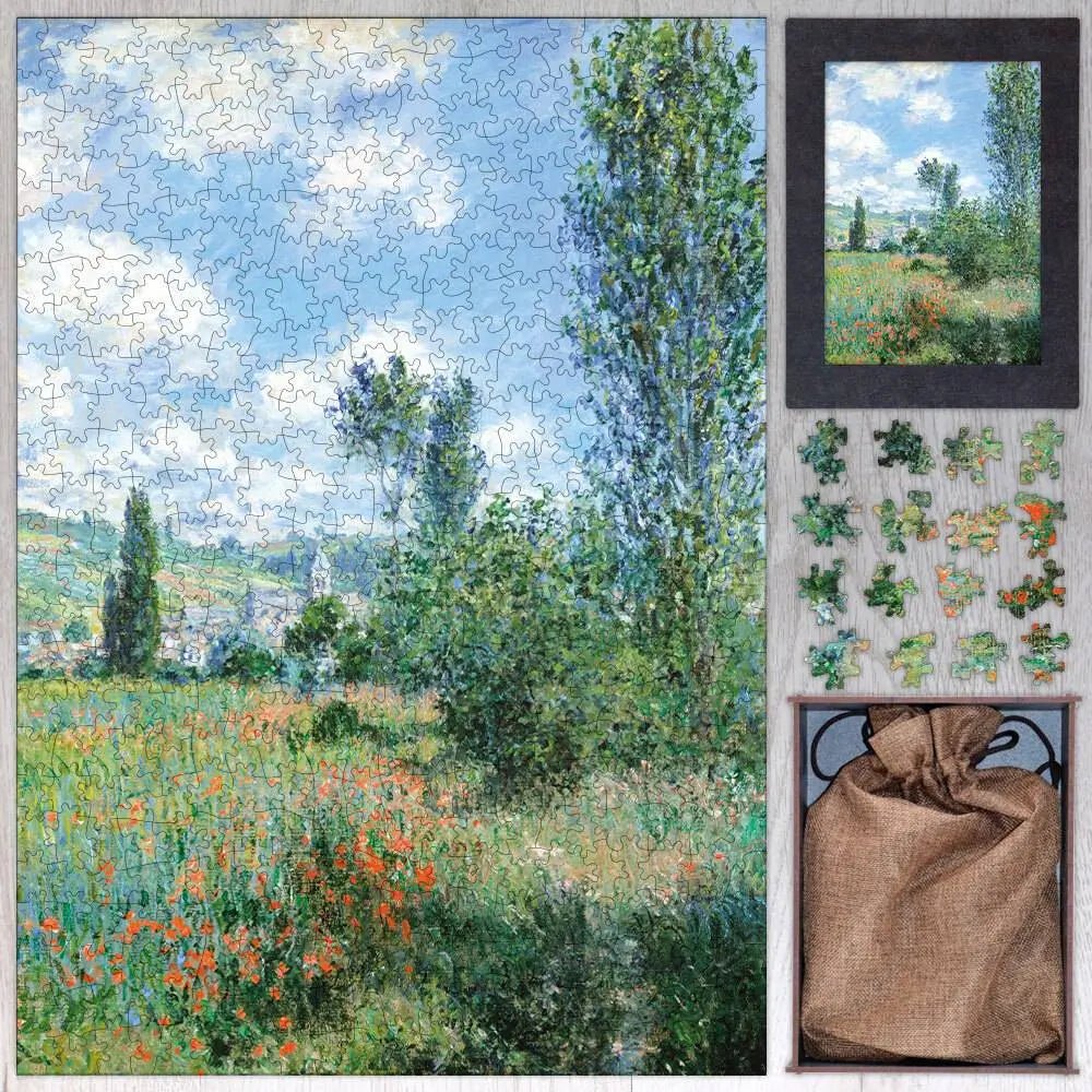 View of Vétheuil Puzzle - PuzzlesPrint