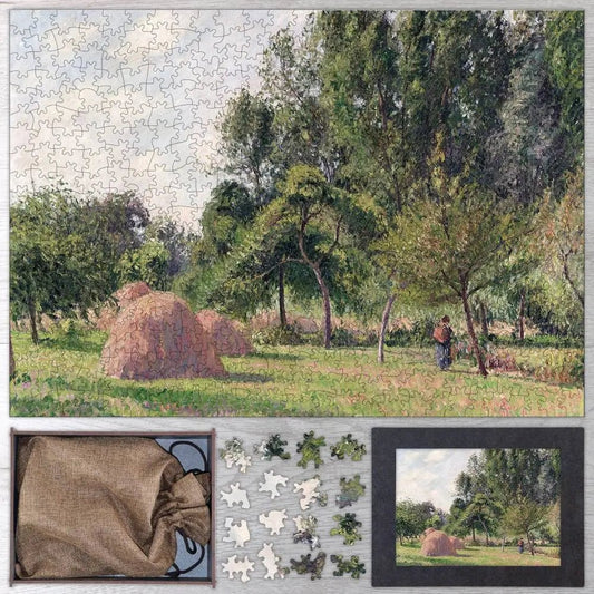 Haystacks, Morning, Éragny Puzzle - PuzzlesPrint