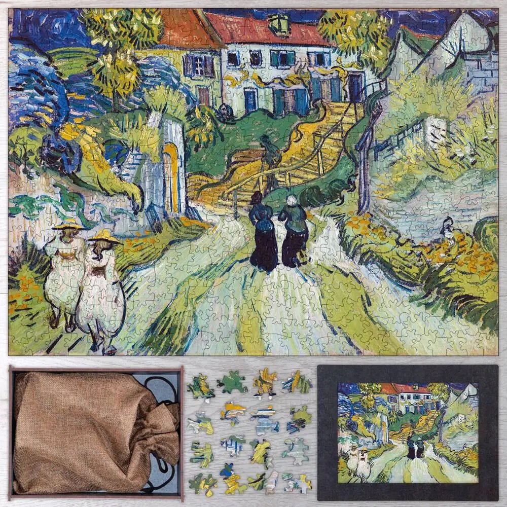 Stairway at Auvers Puzzle - PuzzlesPrint