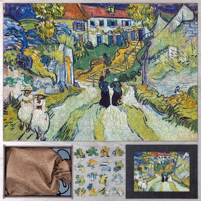 Stairway at Auvers Puzzle - PuzzlesPrint