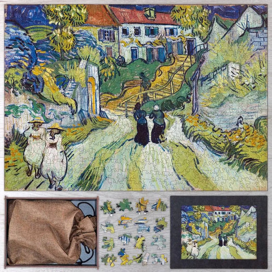 Stairway at Auvers Puzzle - PuzzlesPrint