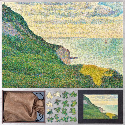 Seascape at Port - en - Bessin, Normandy Puzzle - PuzzlesPrint