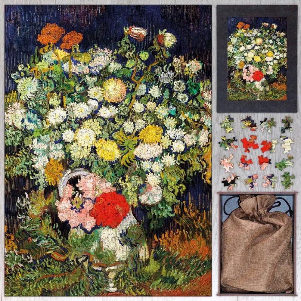 Bouquet of Flowers in a Vase Puzzle - PuzzlesPrint