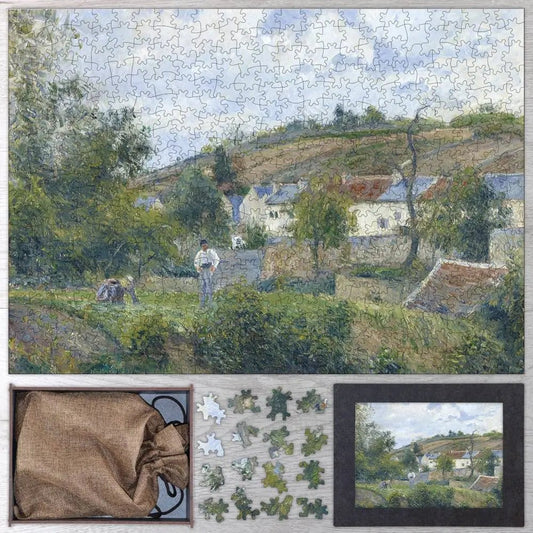 A Corner of L'Hermitage, Pontoise Puzzle - PuzzlesPrint