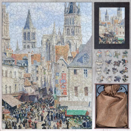 Rue de l'Épicerie, Rouen (Effect of Sunlight) Puzzle - PuzzlesPrint