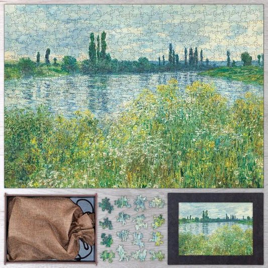 Banks of the Seine, Vétheuil Puzzle - PuzzlesPrint