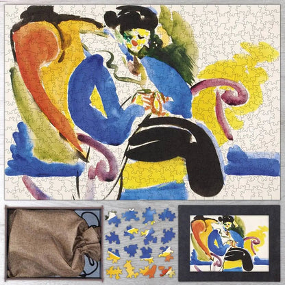 Woman on Chair Puzzle - PuzzlesPrint