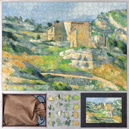 Houses in Provence,The Riaux Valley near L'Estaque Puzzle - PuzzlesPrint