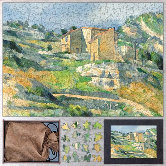 Houses in Provence,The Riaux Valley near L'Estaque Puzzle - PuzzlesPrint
