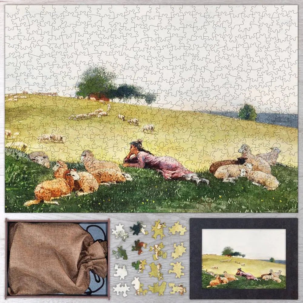 Shepherdess of Houghton Farm Puzzle - PuzzlesPrint
