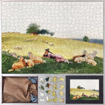 Shepherdess of Houghton Farm Puzzle - PuzzlesPrint