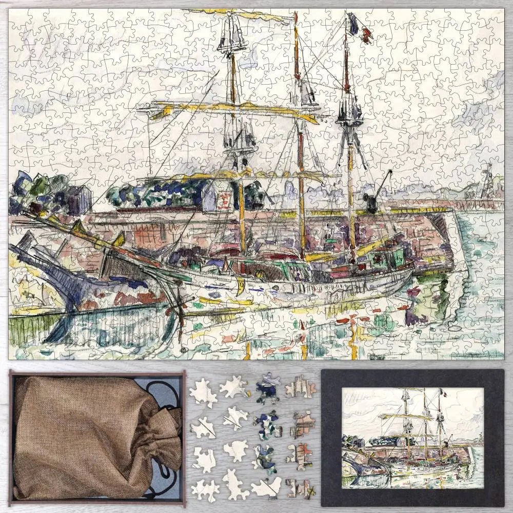 Docks at Saint Malo Puzzle - PuzzlesPrint